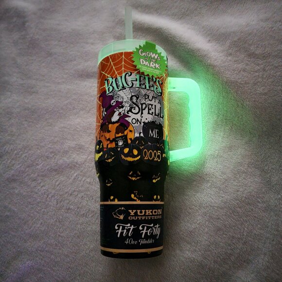 New Bucees 2025 Halloween Glow In the Dark 40oz Tumbler - Picture 3 of 4